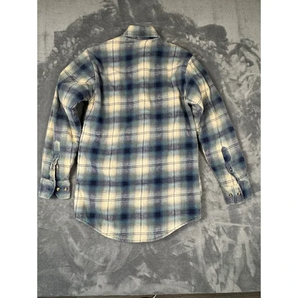 Northwest Territory Men's Quilted Lined Flannel Shirt Jacket Blue Plaid Size S - Picture 2 of 4